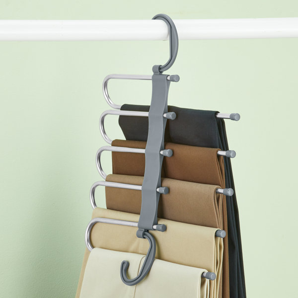 Rebrilliant Space Saving SShaped MultiLayer Closet Pants Hanger & Reviews Wayfair Canada